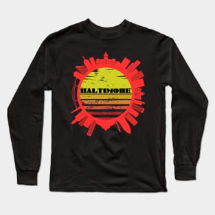 BALTIMORE SUN RISE CITY DESIGN Long Sleeve T-Shirt